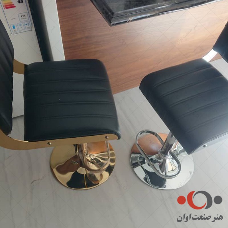 صندلی اپن کوپر کروم و طلایی