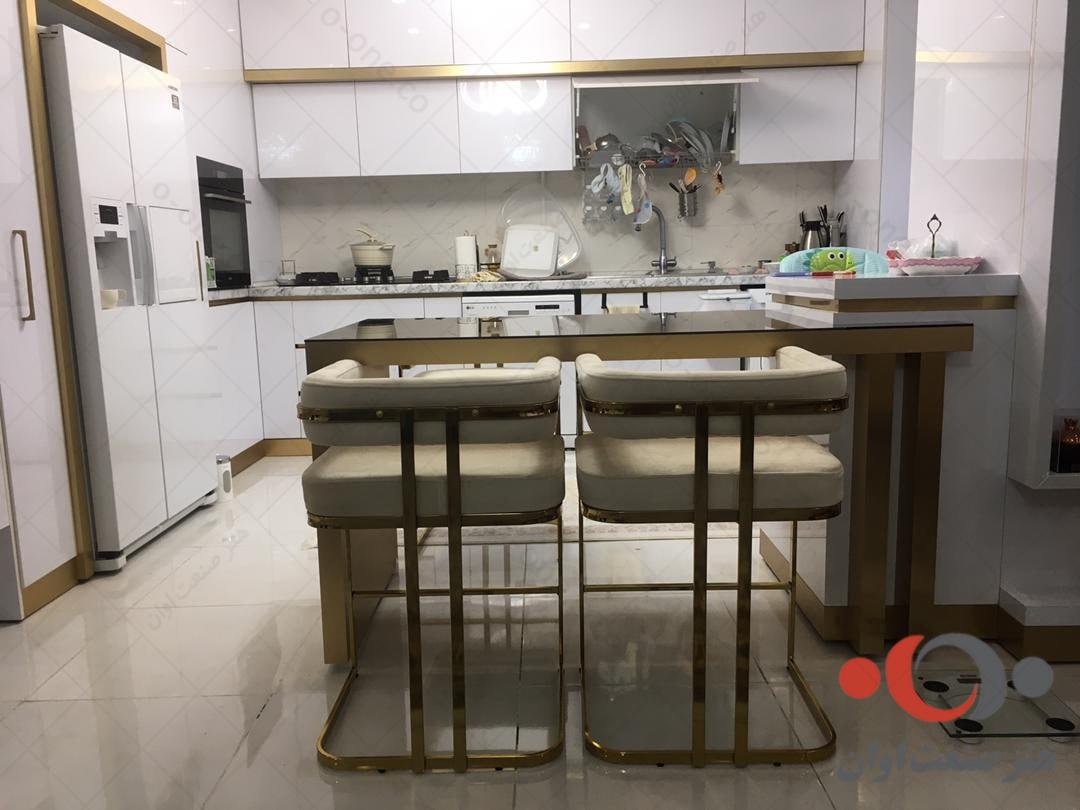 صندلی اپن سلنا پارچه سفید