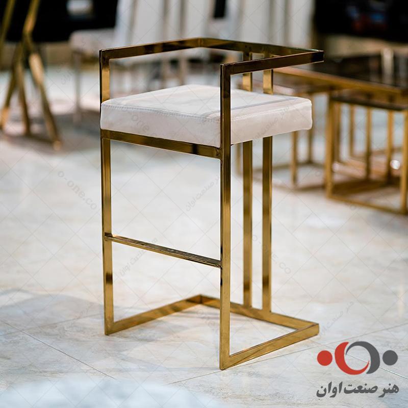 صندلی کانتر گلوریا طلائی