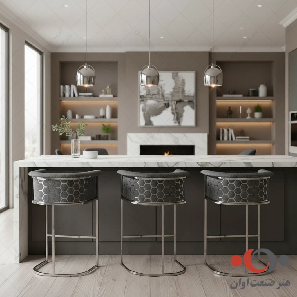 صندلی اپن سوفیا کندویی کروم