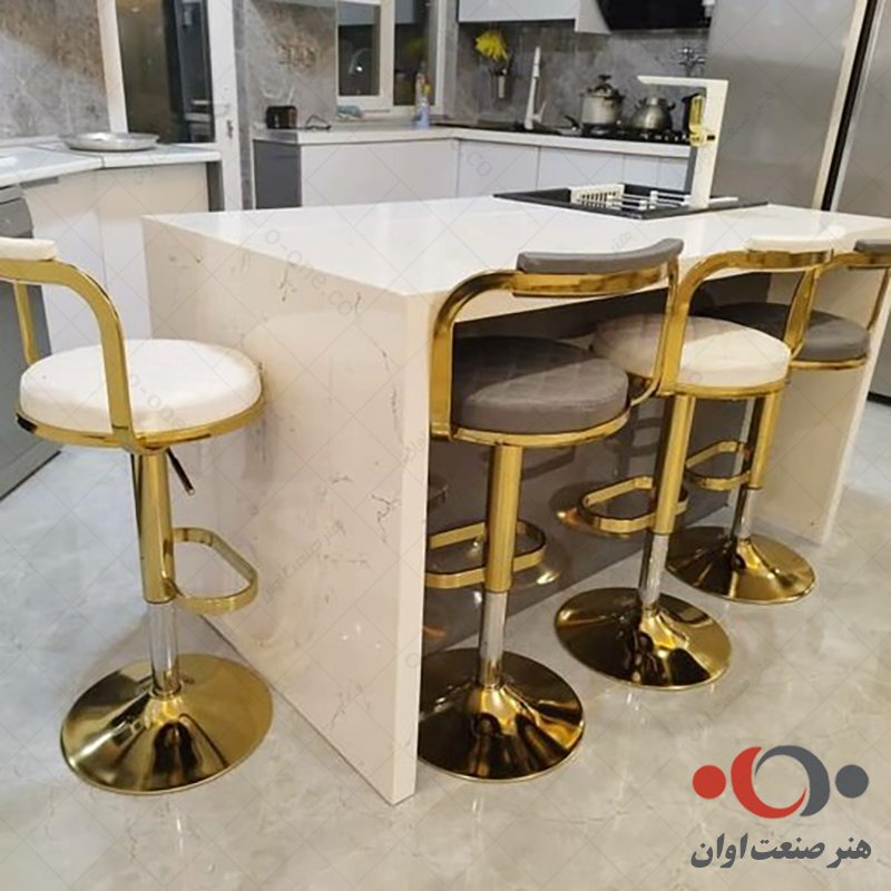 صندلی اپن جکدار هلنا طلائی