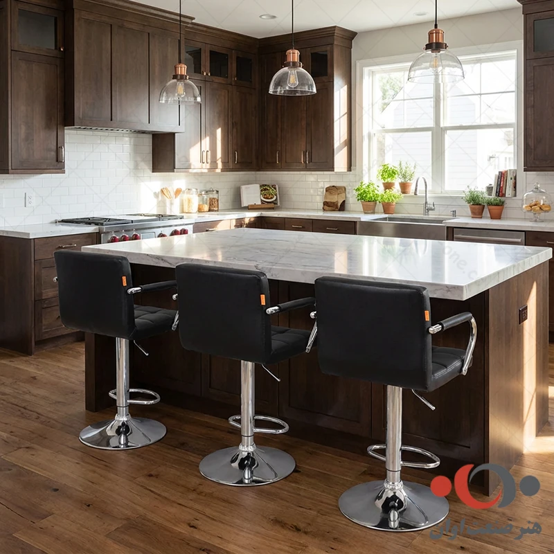 صندلی کانتر ریما دسته دار