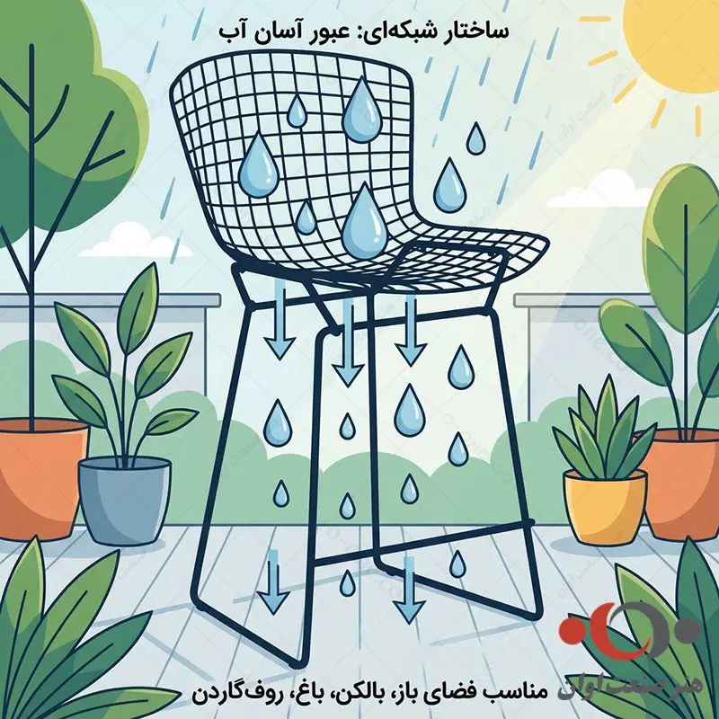 صندلی کانتر برتویا ضد آب