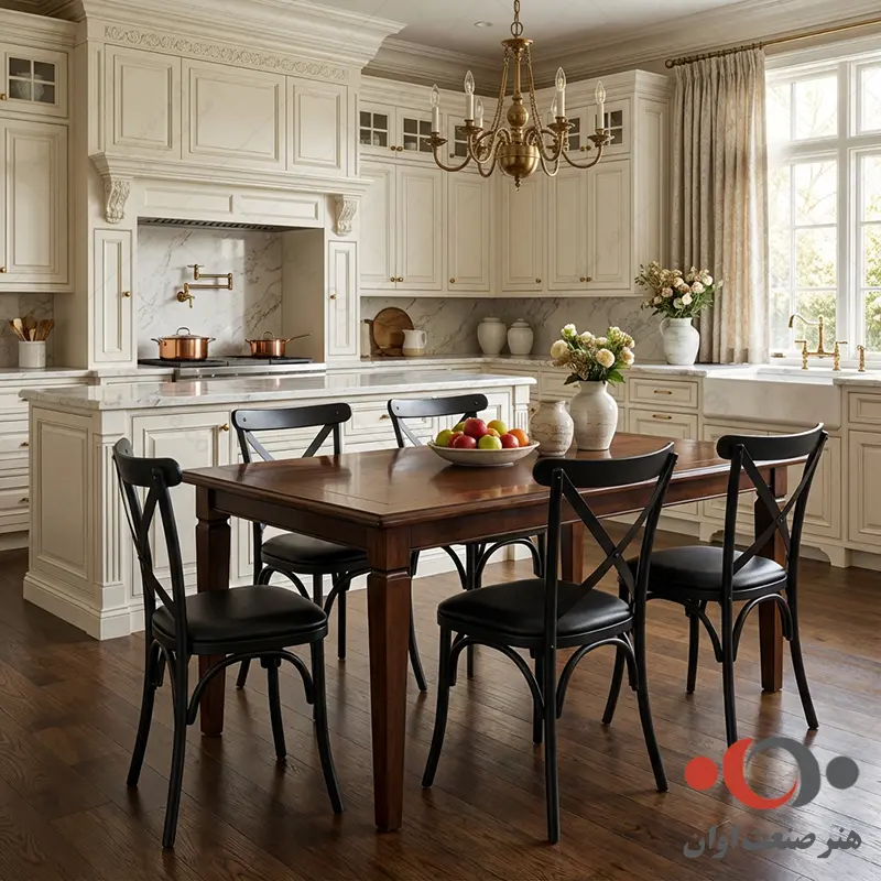 صندلی ناهارخوری تونت تشک دار