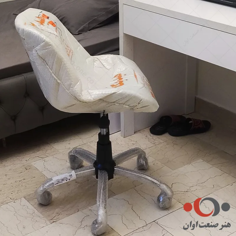 ارسال با بسته بندی صادراتی صندلی گردان لارا پارچه ای