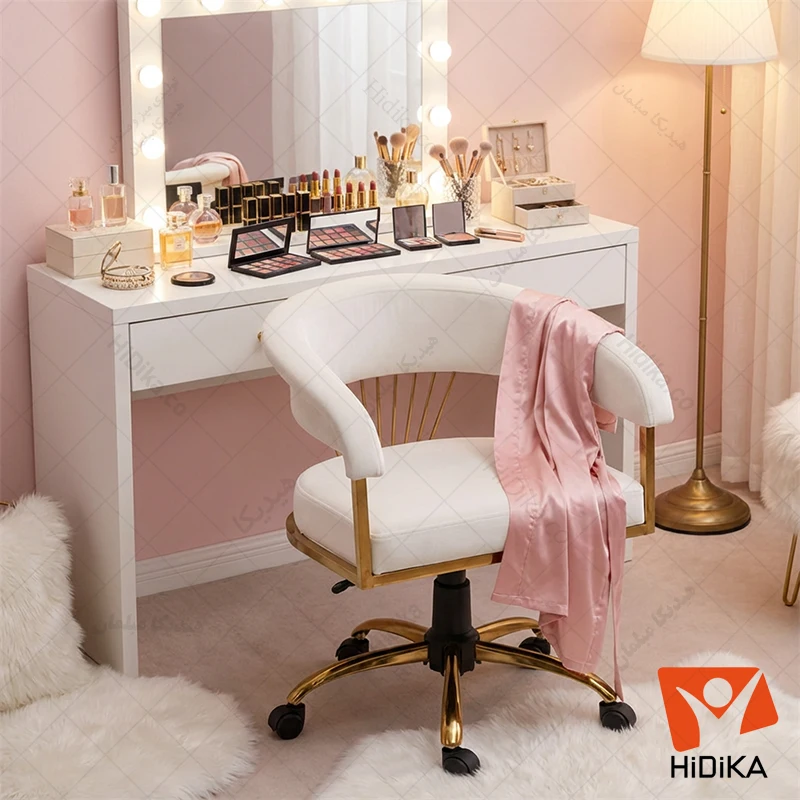 صندلی آرایش آلیسون پارچه ای