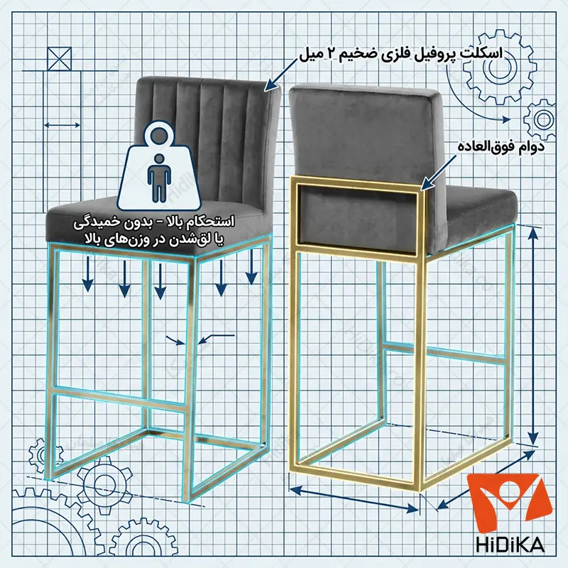 صندلی اپن آسنا بدنه فلزی مستحکم