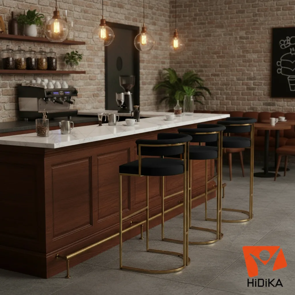 صندلی کانتر فرنیا طلائی