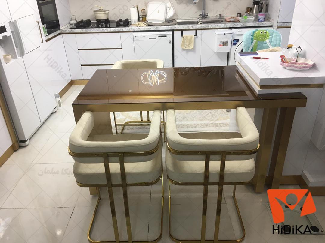 صندلی جزیره سلنا پایه طلائی