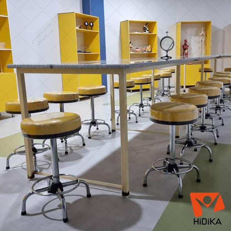 صندلی چهارپایه پیچی تابوره