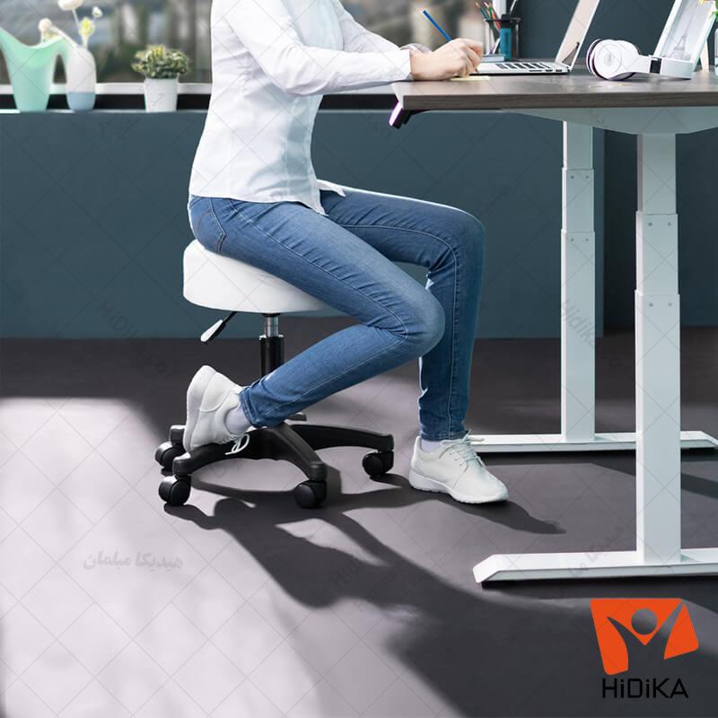 صندلی گردان تابوره پایه پلیمری