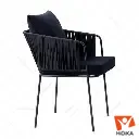 صندلی درسا پارچه مشکی