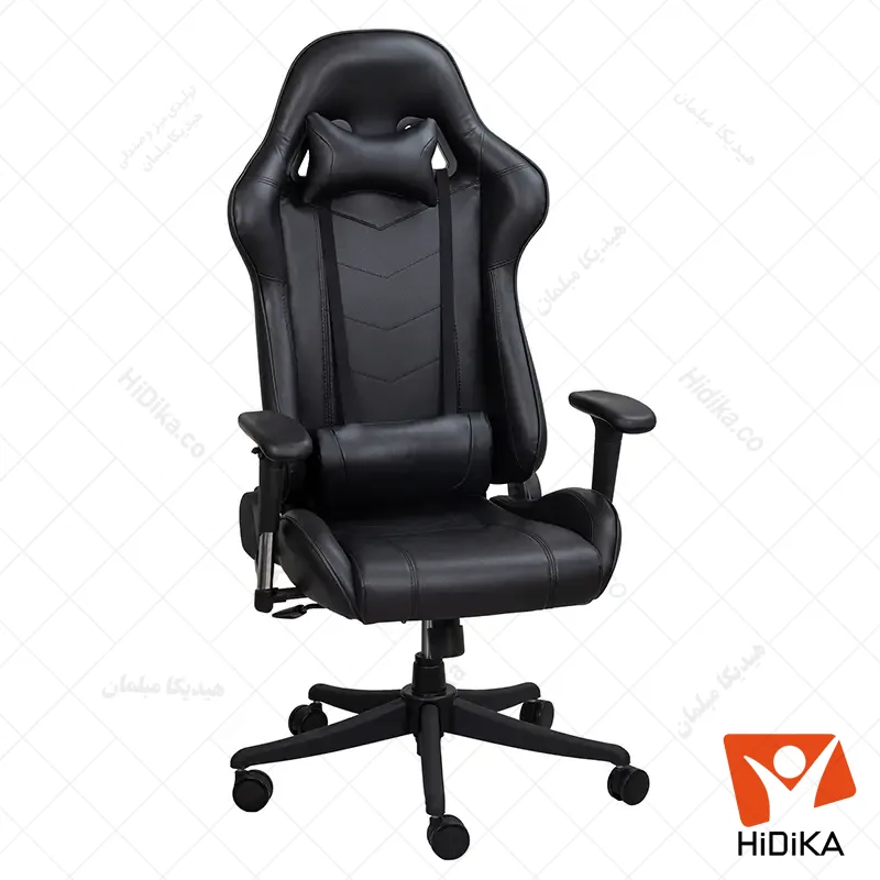 صندلی گیمینگ سری کینگ چرم مشکی