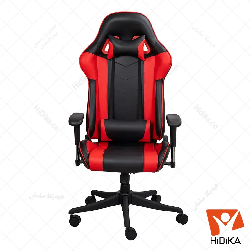 صندلی گیمینگ سری کینگ چرم قرمز