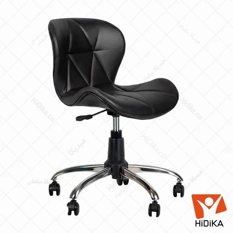 صندلی مطالعه چرم مشکی