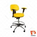 صندلی آزمایشگاهی پشتی دار کد S295T