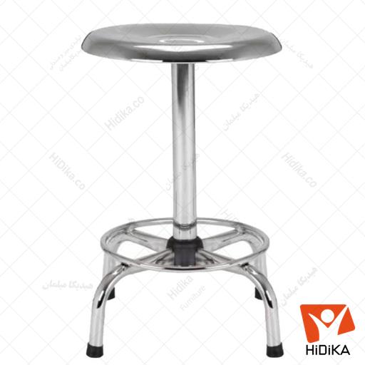 صندلی آزمایشگاهی صفحه استیل تابوره